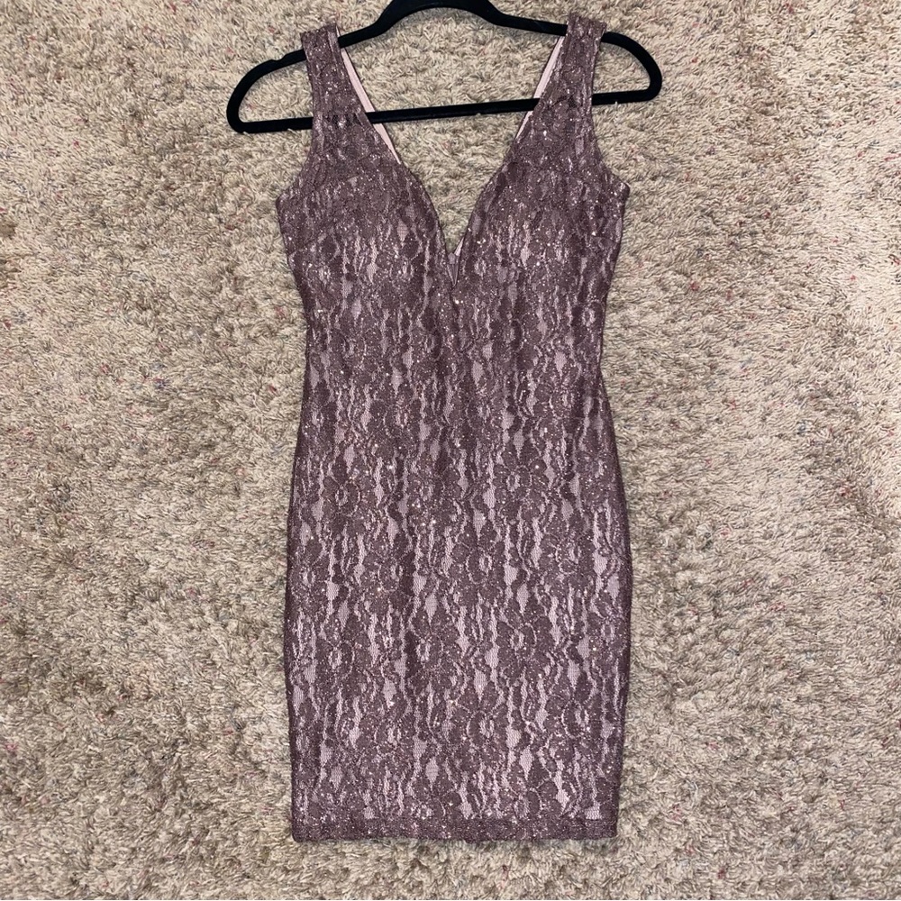 Brown Lace Dress